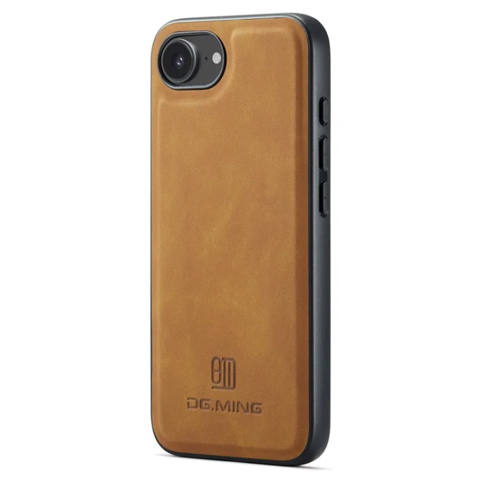 DG.MING - DG.MING iPhone 16e Mobilskal Hybrid Läder - Brun