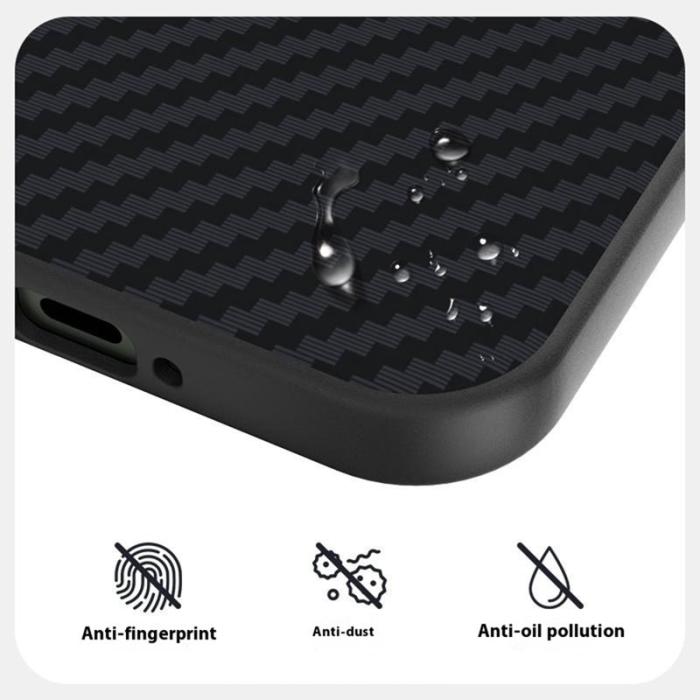 ABEEL - ABEEL Mobilskal till Xiaomi 17 Pro Max MagSafe Kolfiber Svart/Silver
