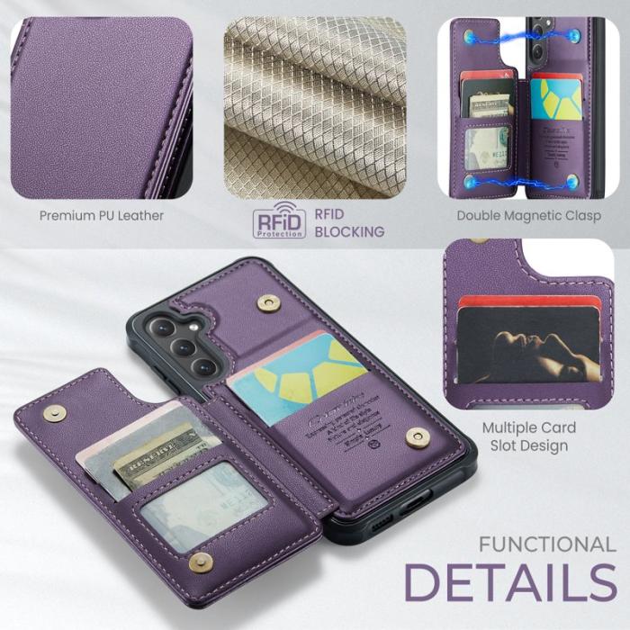 Caseme - CASEME C22 Fodral till Samsung Galaxy S23 FE - Lila