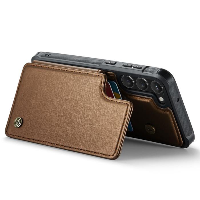 Caseme - CASEME C22 Fodral till Samsung Galaxy S23 i Konstläder - Brun