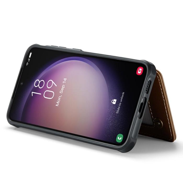 Caseme - CASEME C22 Fodral till Samsung Galaxy S23 i Konstläder - Brun