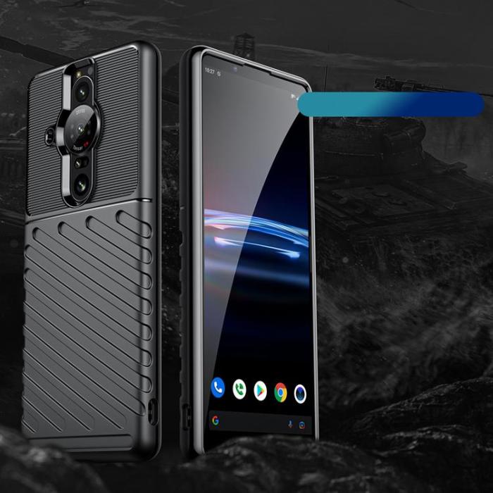 OEM - Sony Xperia Pro-I Skal Thunder Armored Flexible - Svart