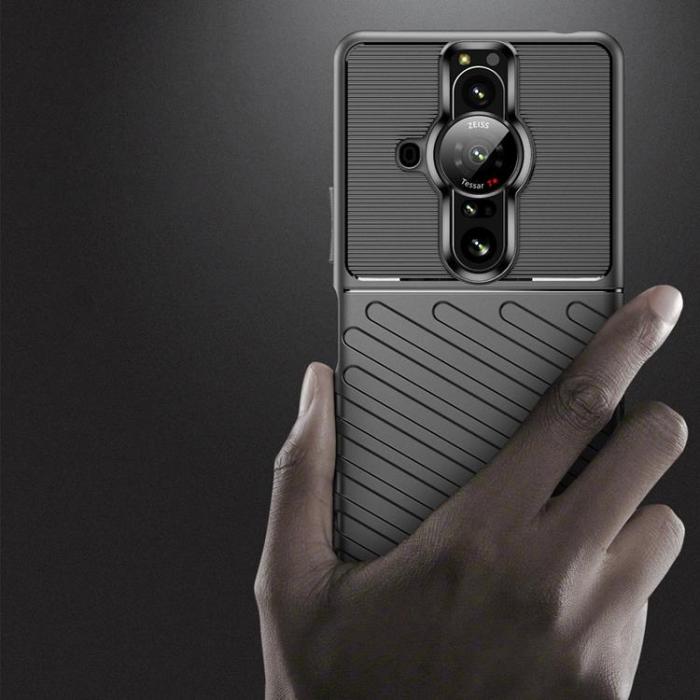 OEM - Sony Xperia Pro-I Skal Thunder Armored Flexible - Svart