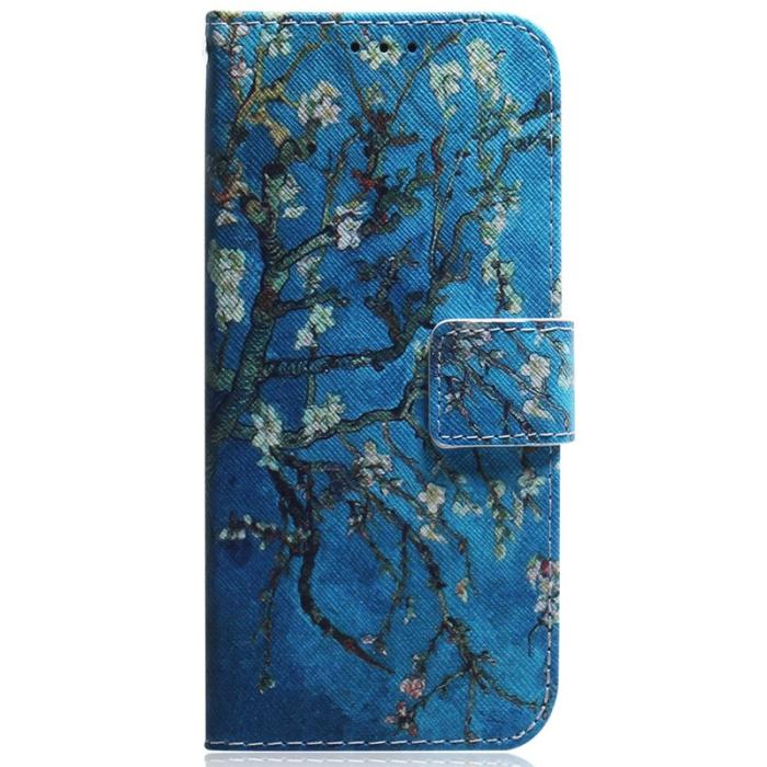 OEM - Samsung Galaxy S26 / S26 Pro Plånboksfodral Konstläder - Aprikos Blommor