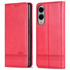 AZNS - AZNS Samsung Galaxy S25 Edge Pl&aring;nboksfodral Konstl&auml;der - R&ouml;d