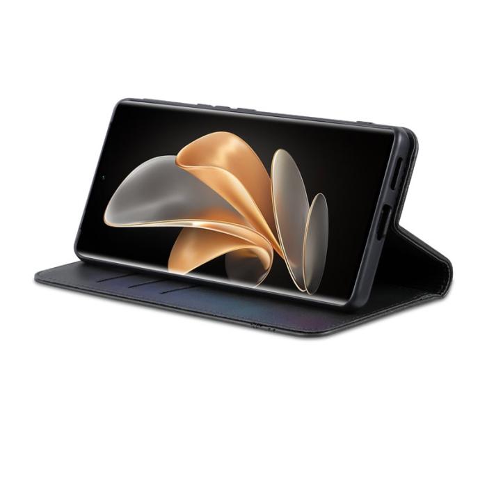 AZNS - AZNS Samsung Galaxy S25 Edge Plånboksfodral Konstläder - Svart