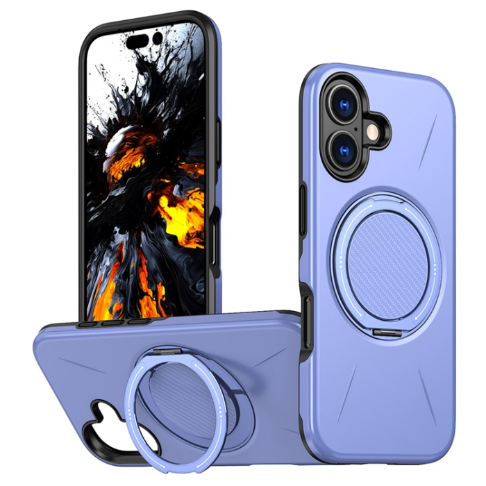 A-One Brand - iPhone 17 Mobilskal MagSafe Rotating Kickstand - Lila