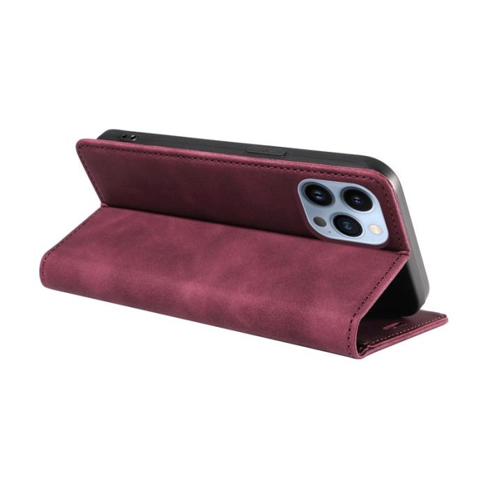 BETOPNICE - BETOPNICE 003 Plånboksfodral för iPhone 13 Pro - RFID Blocker Konstläder - Röd