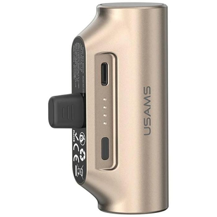USAMS - USAMS Mini Tail Plug Bärbar Powerbank 3000mAh USB-C PB79
