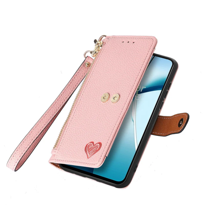 A-One Brand - Xiaomi 15 Ultra Plånboksfodral RFID Blocking Zipper - Rosa