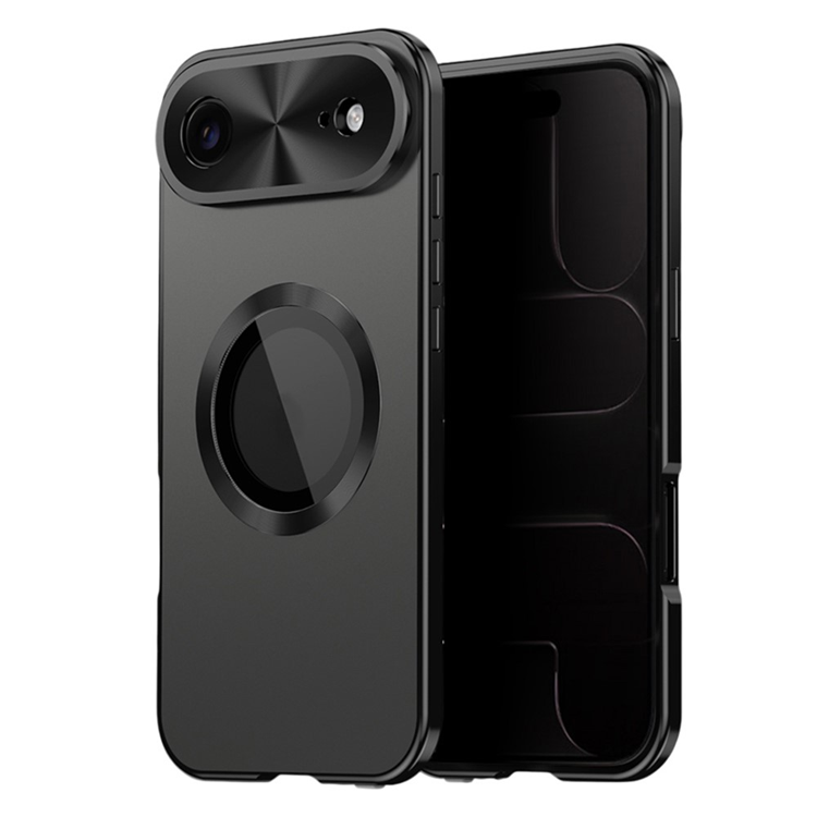 iPhone Air Mobilskal MagSafe med Skärmskydd PC + Metal - Svart | 2353 | AlltMobil