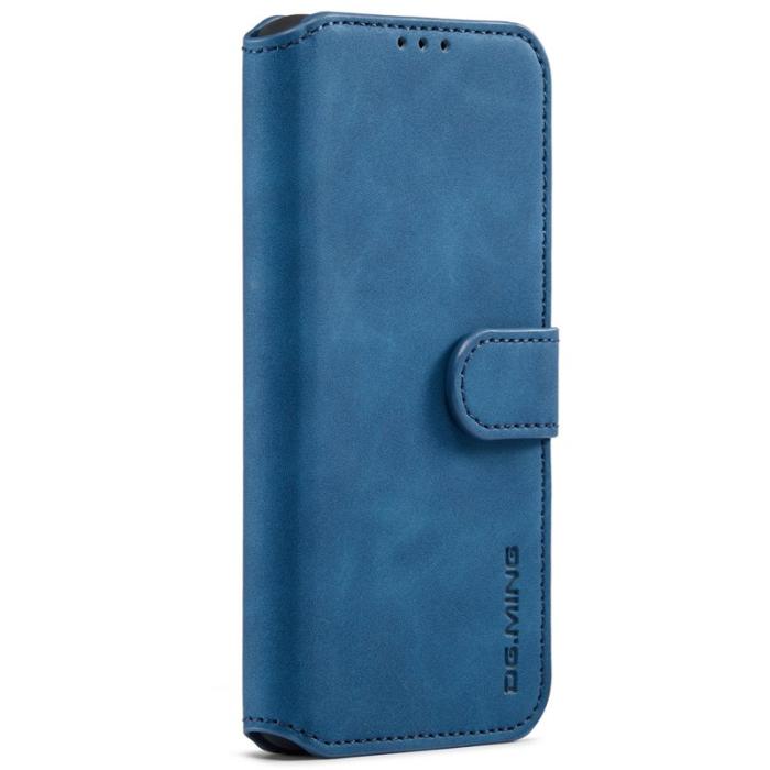 DG.MING - DG.MING Stand Wallet Mobilskal Retro KonstLäder Samsung Galaxy A53 5G Blå