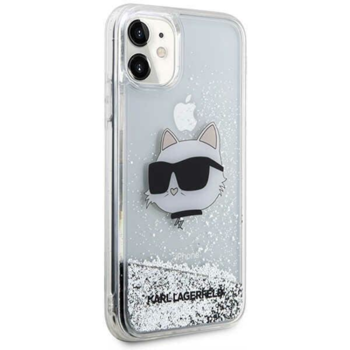 KARL LAGERFELD - Karl Lagerfeld iPhone 11/XR Mobilskal Choupette Head - Silver