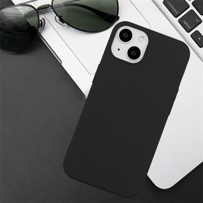OEM - iPhone 15 Plus Mobilskal TPU Matte Slim-Fit - Svart