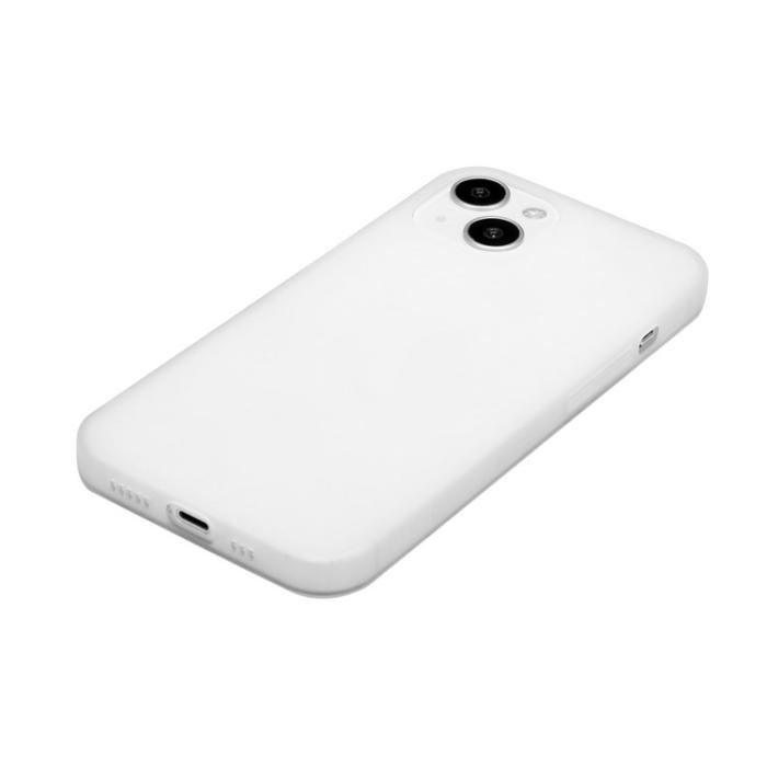 OEM - iPhone 15 Plus Mobilskal TPU Matte Slim-Fit - Vit