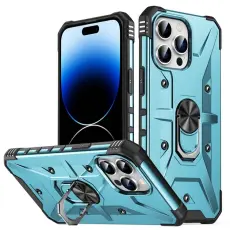 OEM - iPhone 14 Pro Skal Ringhållare Armor - Baby Blå