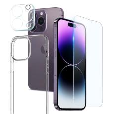 NORTHJO - NORTHJO iPhone 14 Pro Max Fodral 3 i 1 TPU - Vit