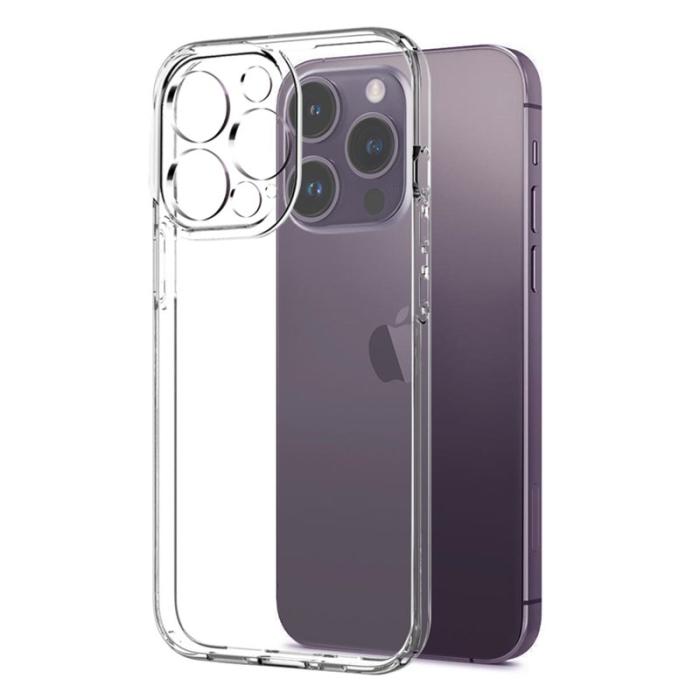 NORTHJO - NORTHJO iPhone 14 Pro Max Fodral TPU - Transparent med Skärmskydd