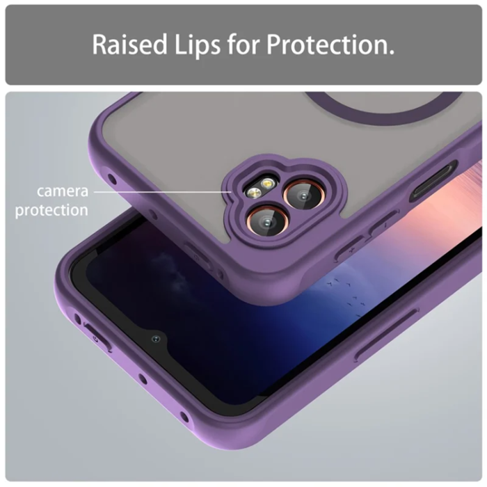 A-One Brand - Galaxy XCover 7 Pro Mobilskal MagSafe Anti-Drop - Lila
