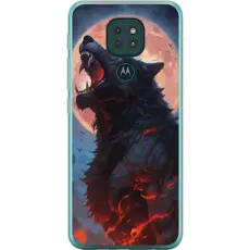 Gustaf - Mobilskal till Motorola Moto G9 Play med Ylande varg