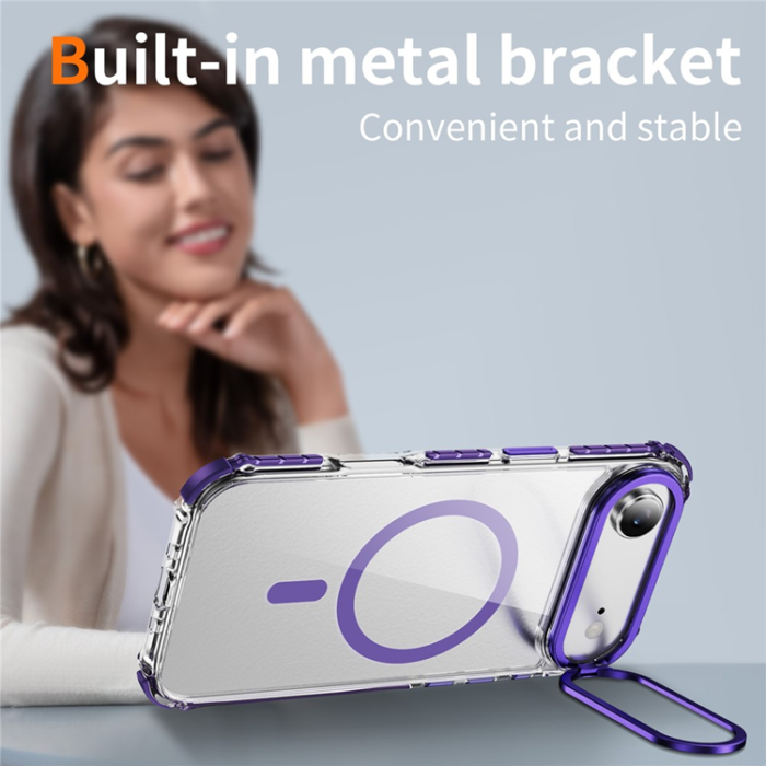 A-One Brand - iPhone 17 Air Mobilskal MagSafe Kickstand - Lila