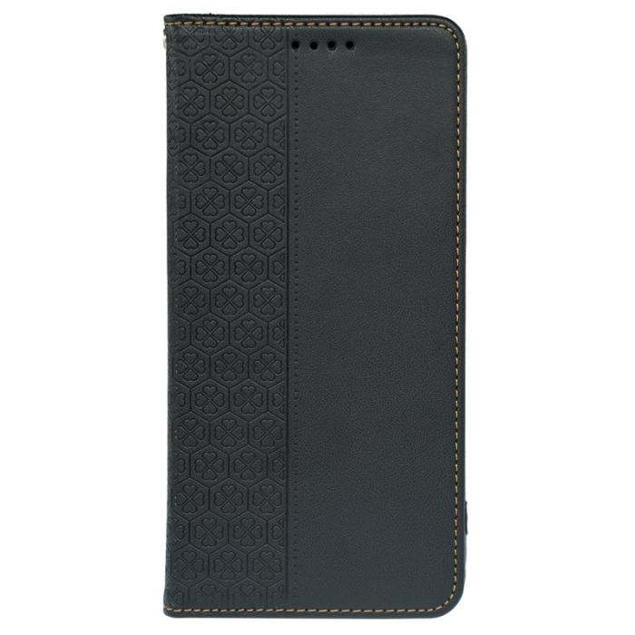 OEM - ABEEL Samsung Galaxy S26 Fodral Äkta Läder Flip - Svart