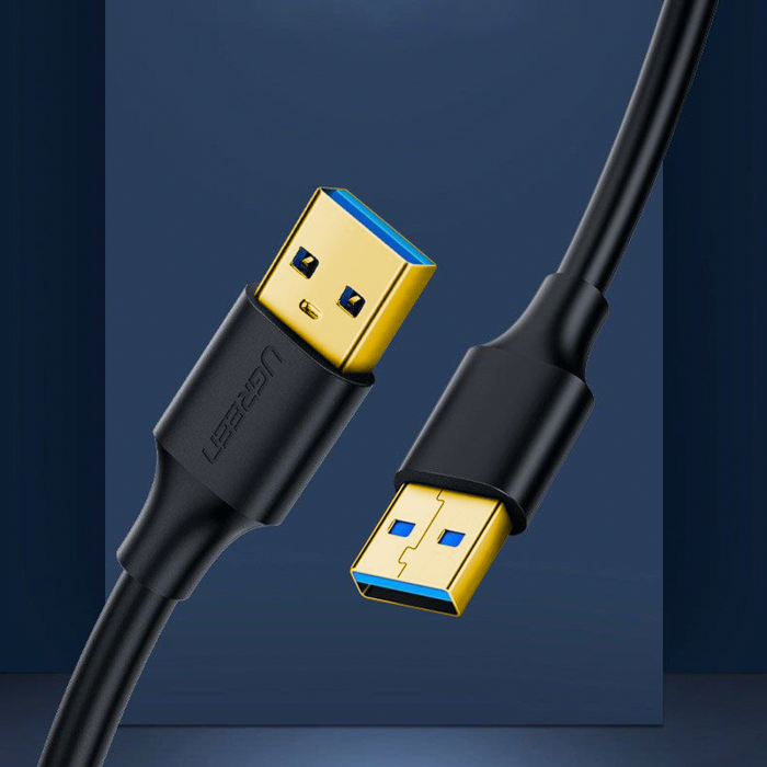 Ugreen - UGreen USB 3.2 male Kabel 1m Svart