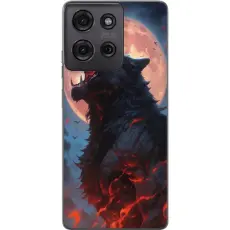 Gustaf - Mobilskal till Motorola Moto G75 med Ylande varg