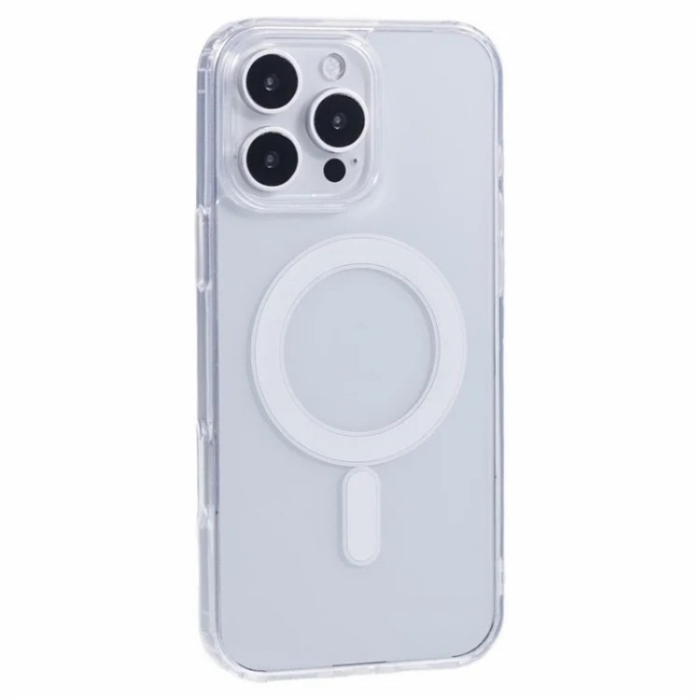 WANLONFENG - WANLONFENG iPhone 16 Pro Max Mobilskal MagSafe + [2-Pack] Härdat glas