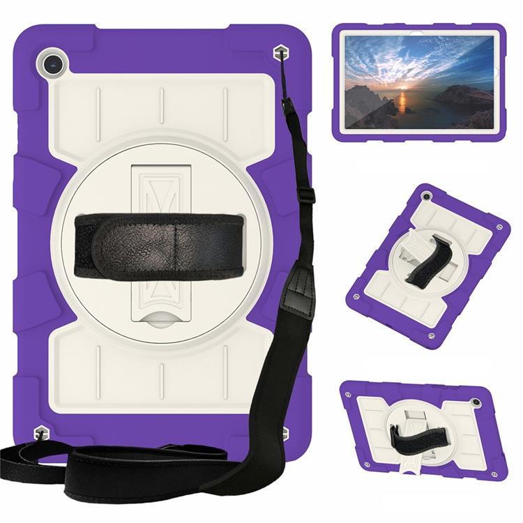 Galaxy Tab A9 Plus Skal Rotating Handrem Med Axelrem - Lila | 2353 | AlltMobil