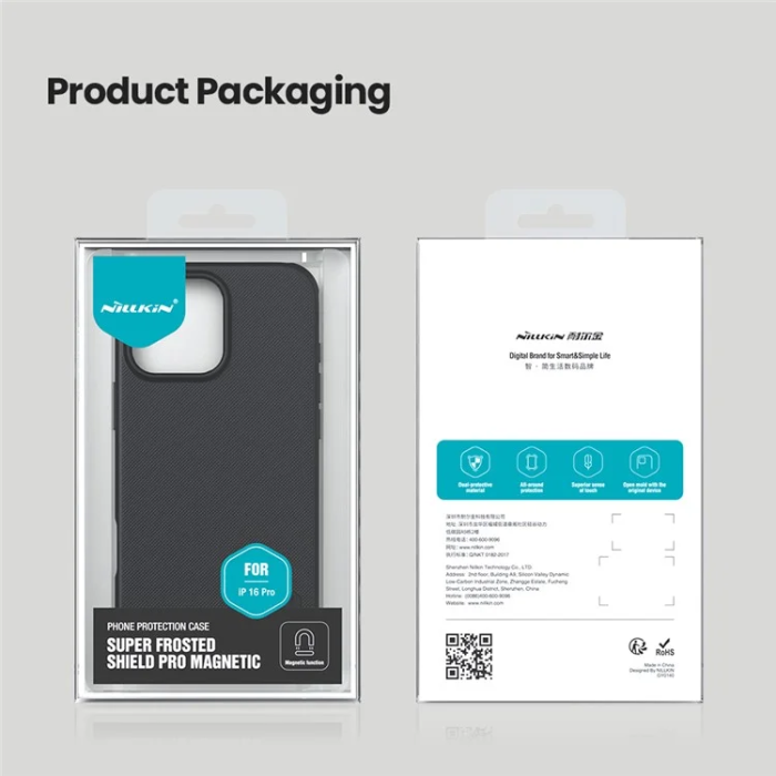 Nillkin - Nillkin iPhone 16 Pro Mobilskal MagSafe Frosted Shield Pro