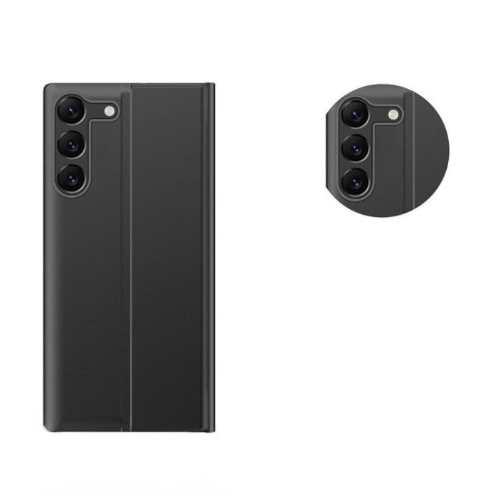 OEM - Galaxy S24 Plus Fodral Sleep View med Flap - Svart