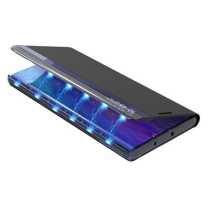 OEM - Galaxy S24 Plus Fodral Sleep View med Flap - Svart
