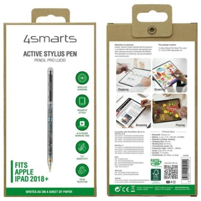 4smarts - 4smarts Aktiv Stylus Penna Pencil Pro Lucid - Transparent