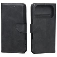 Marv - Marv iPhone 17 Pro Plånboksfodral Läder - Svart