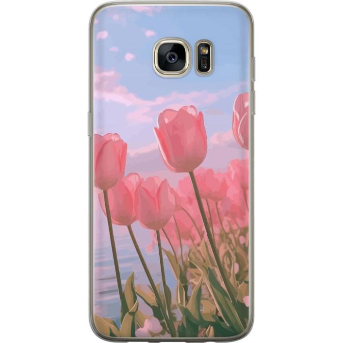 iSecrets - Mobilskal till Samsung Galaxy S7 edge med Rosa Tulpaner