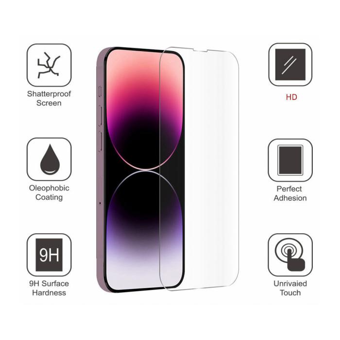 OEM - iPhone 15 Pro Skärmskydd Matt Härdat Glas