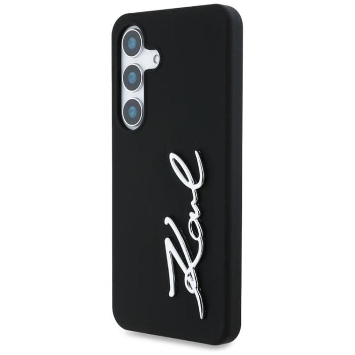 KARL LAGERFELD - Karl Lagerfeld Galaxy S25 Mobilskal Silikon Metal Signature - Svart