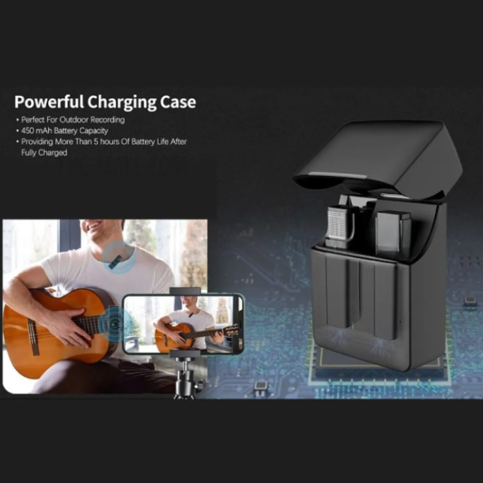 Lavalier - Lavalier Lightning Trådlös Mini 2.4GHz Mikrofoner - Svart