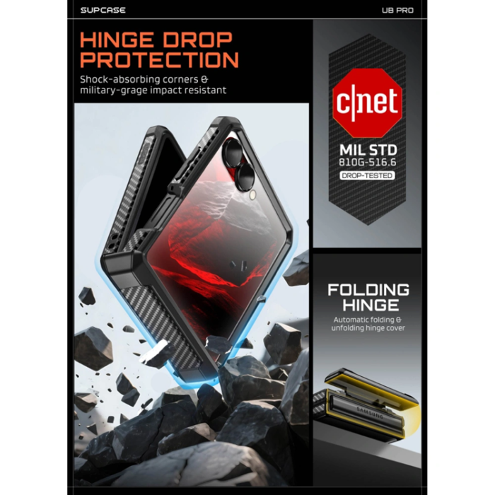 SupCase - SupCase Mobilskal För Galaxy Z Flip 8 Unicorn Beetle Pro - Svart