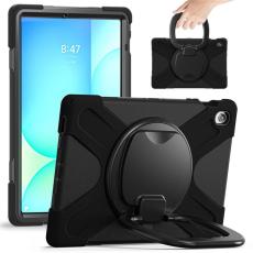A-One Brand - Galaxy Tab S10 FE Plus Skal Kickstand Handle Grip - Svart