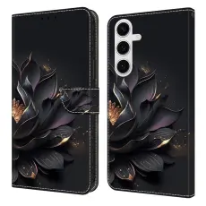 OEM - Samsung Galaxy S26/S26 Pro Pl&aring;nboksfodral Magnetl&aring;s Konstl&auml;der - Lila Lotus