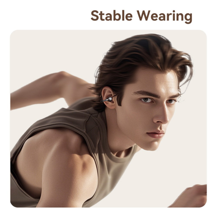 USAMS - USAMS Trådlösa Bluetooth 5.3 Hörlurar Clip-On Echo R02