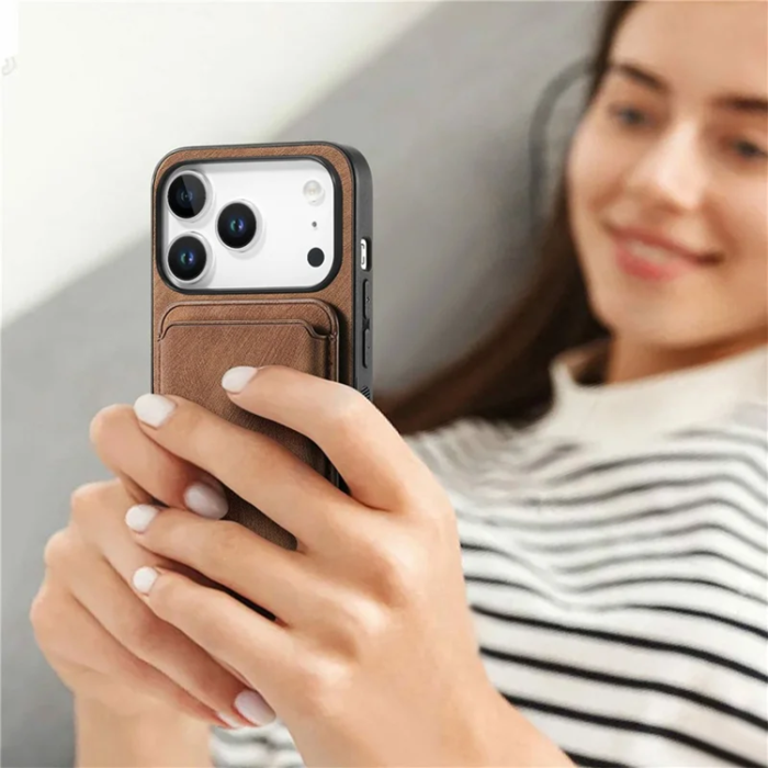 A-One Brand - iPhone 17 Pro Max Mobilskal Retro Detachable - Brun