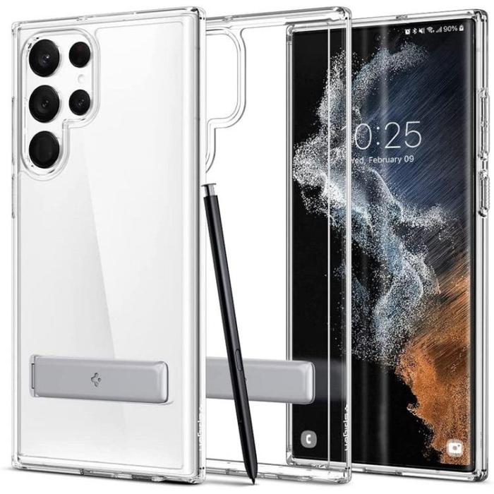 UTGATT5 - Spigen Ultra Hybrid S Skal Galaxy S22 Ultra - Crystal Clear