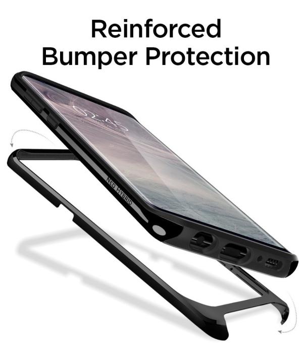 UTGATT4 - Spigen Neo Hybrid Skal till Samsung Galaxy S8 Plus - Svart