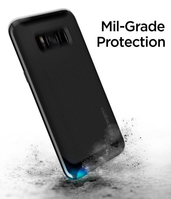 UTGATT4 - Spigen Neo Hybrid Skal till Samsung Galaxy S8 Plus - Svart