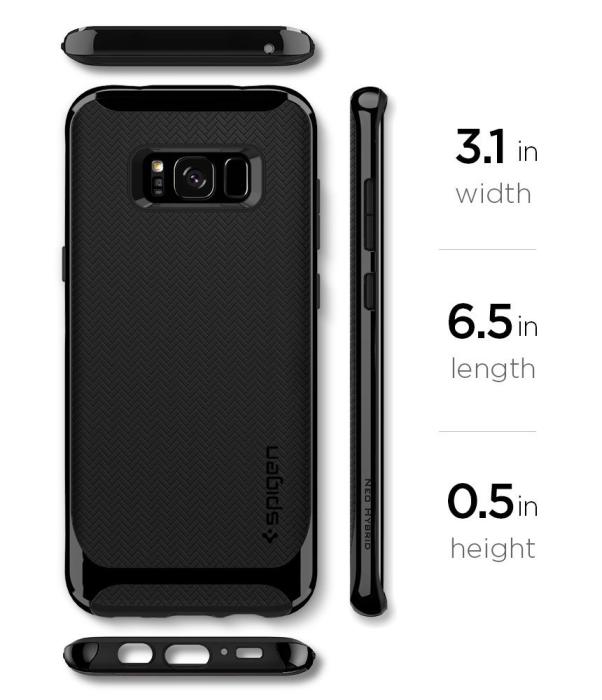 UTGATT4 - Spigen Neo Hybrid Skal till Samsung Galaxy S8 Plus - Svart