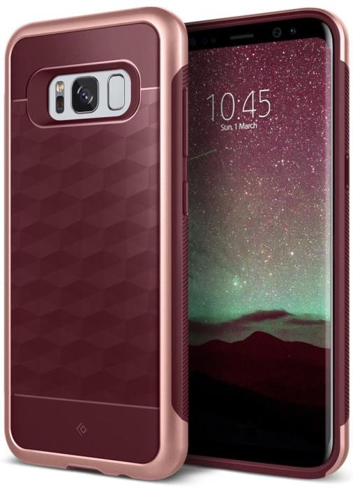 Caseology - Caseology Parallax Skal till Samsung Galaxy S8 Plus - Burgundy