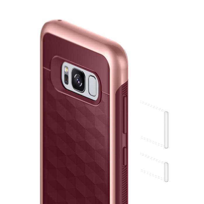 Caseology - Caseology Parallax Skal till Samsung Galaxy S8 Plus - Burgundy